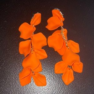 Orange Statement Earrings